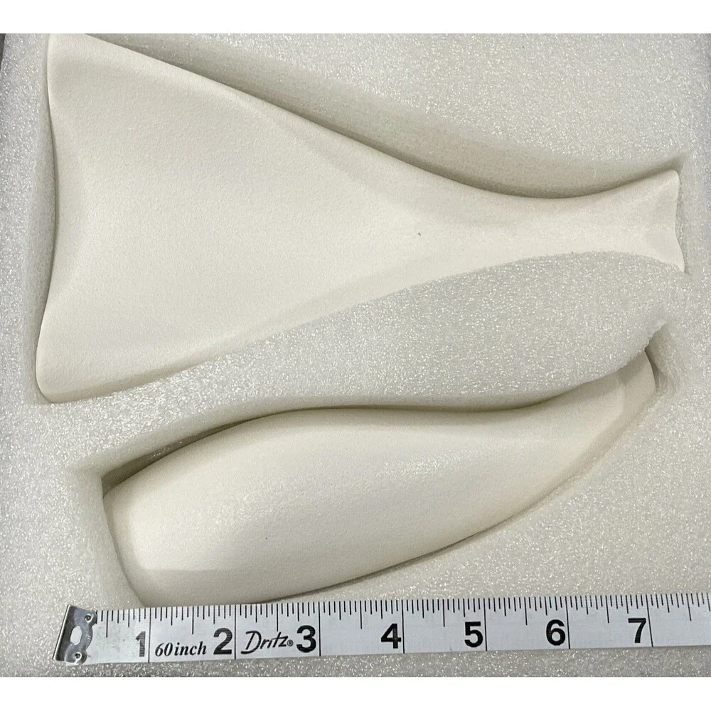 Nordic Style Ceramic Vase Set Of 2 Modern White Decorative Vase
